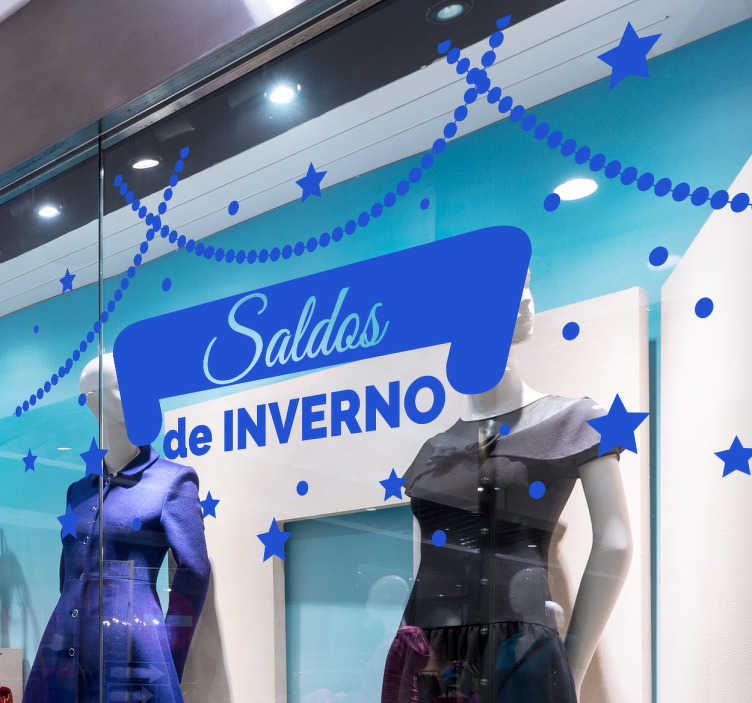 Vinil decorativo Saldos de Inverno - TenStickers