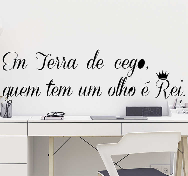 Autocolante parede terra de cego - TenStickers