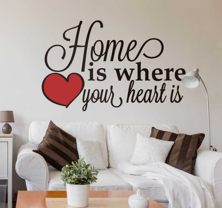 Adesivo per cucina Heart of the home - TenStickers