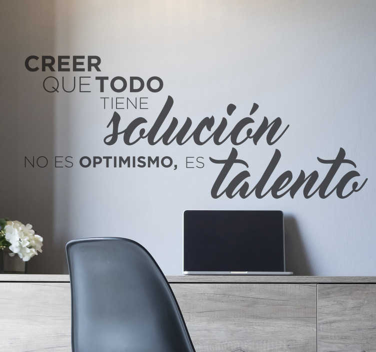 Vinilo pared frase motivadora sé diferente sonríe - TenVinilo