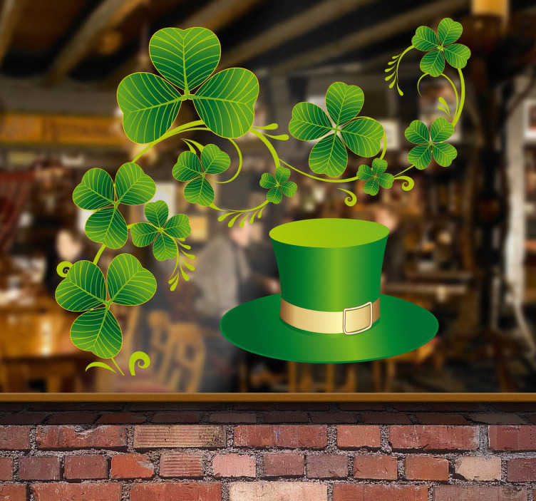 Sticker vitrine Saint Patrick