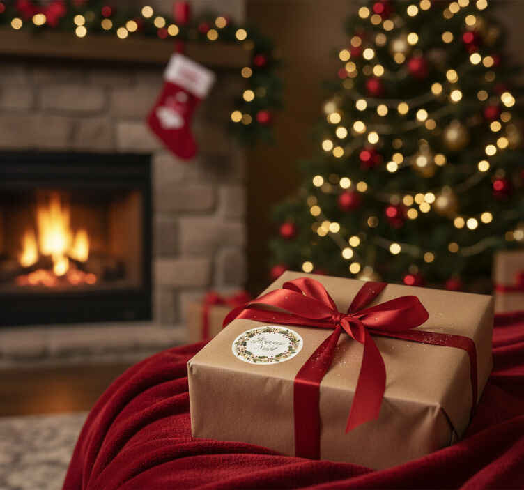 Sticker noël joyeux noël élégant et festif - TenStickers