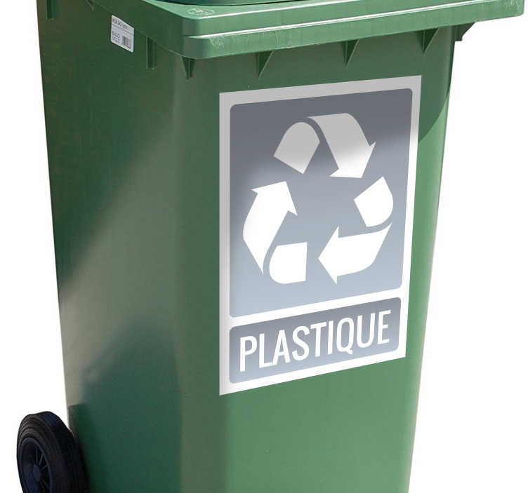 Stickers Dessin Recyclage Plastique