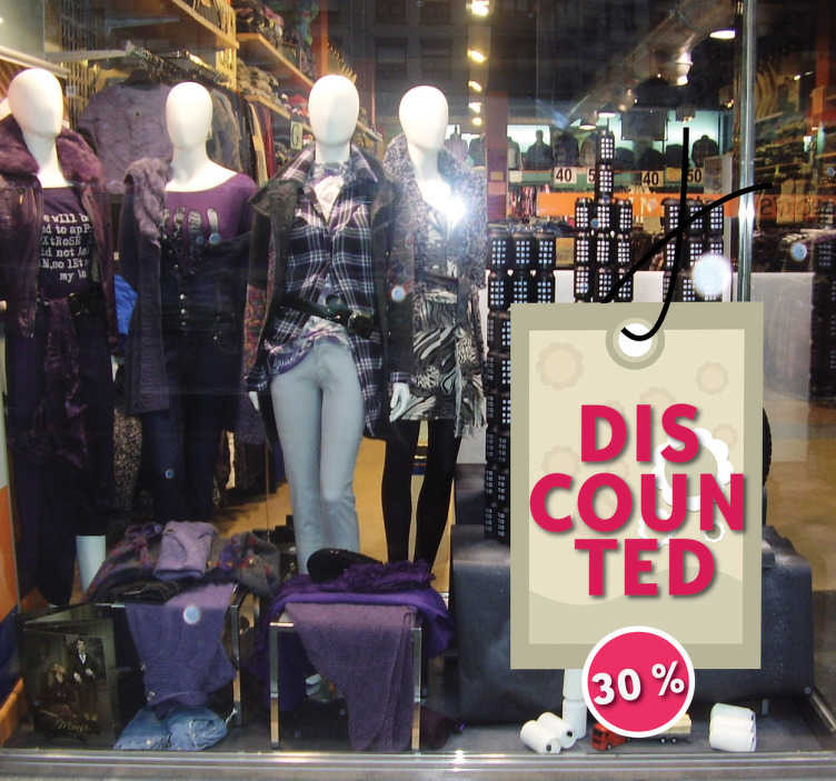 Sticker étiquette réduction