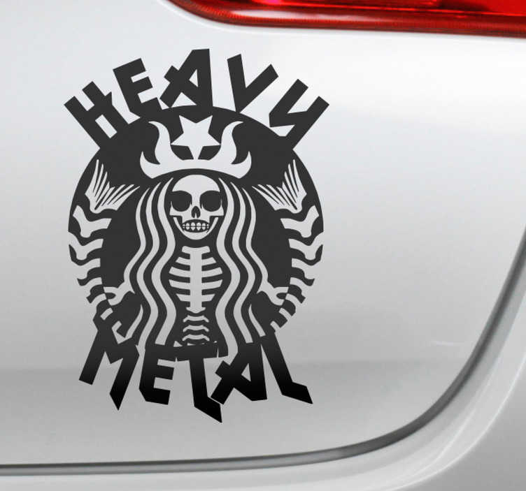 dienen langzaam top Heavy Metal Car Vehicle Sticker - TenStickers