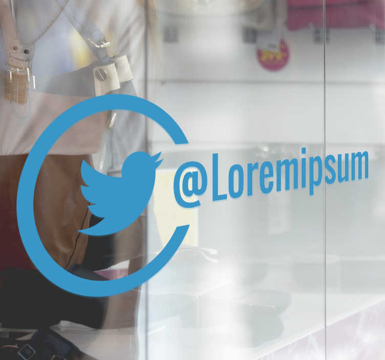 Twitter Business window sticker - TenStickers