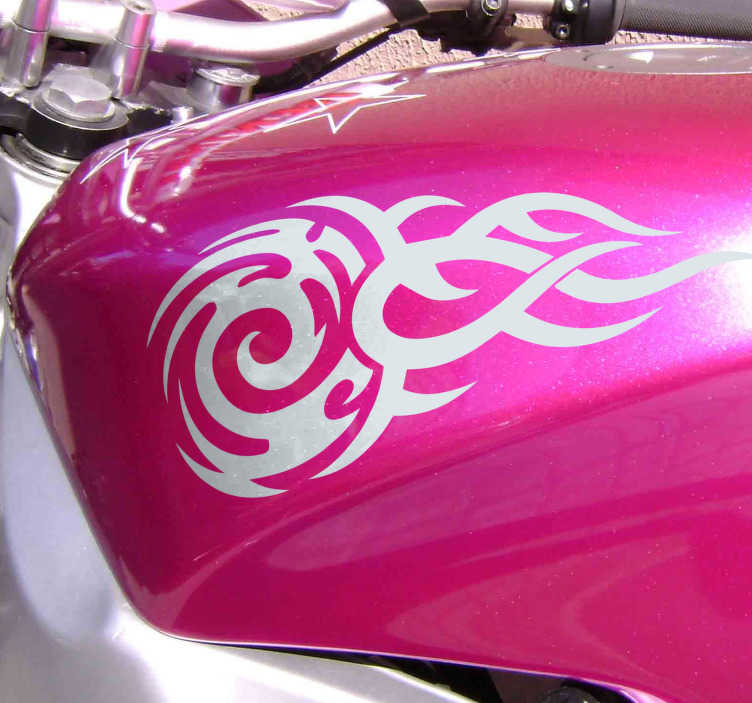 2 x Wings Name Tank Tribal Motorcycle MotorBike Decal Sticker Vinyl Graphic Bike