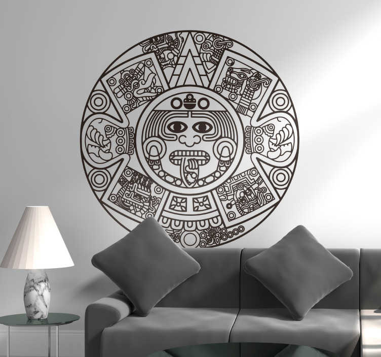Calendario atzeca wall art sticker - TenVinilo