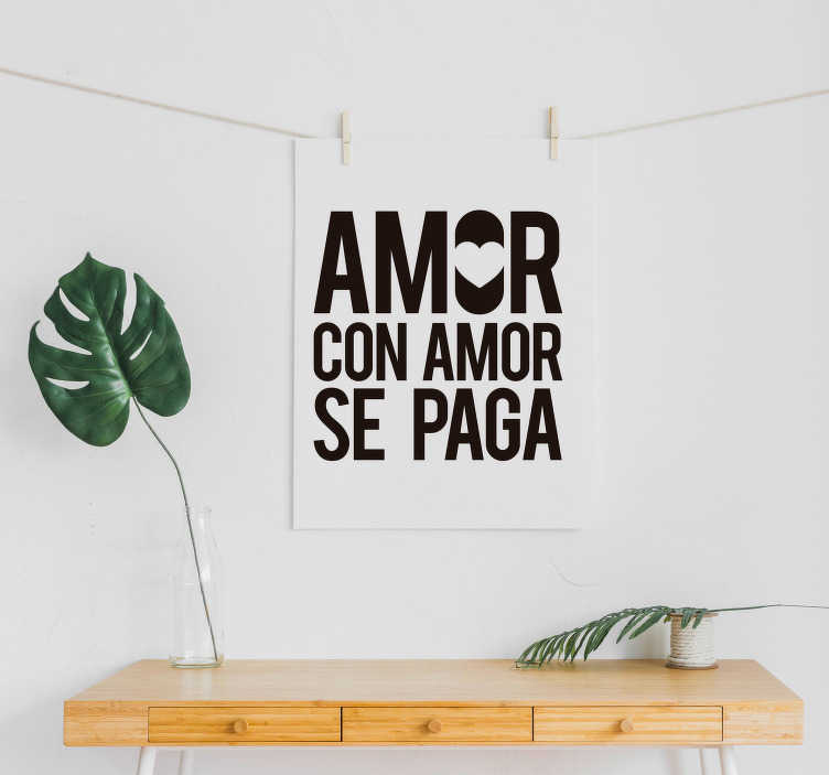 Sticker Dicho de amor - TenVinilo