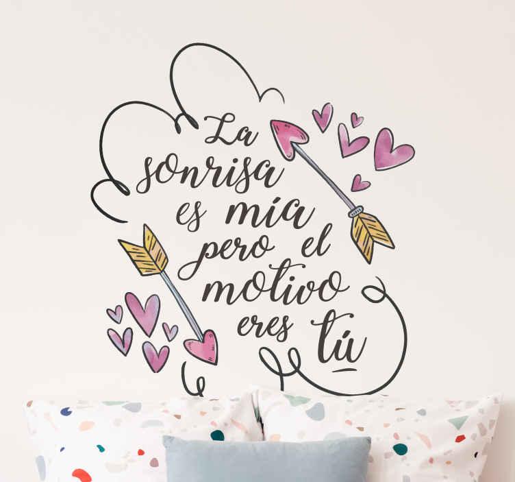 Sticker de amor Frase de San Valentín - TenVinilo