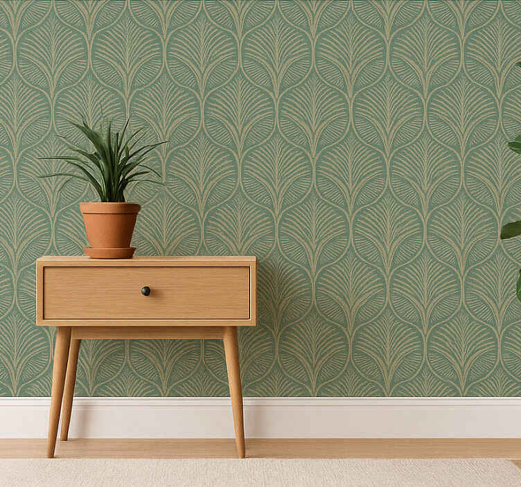 Woonkamer muursticker lineaire groef - TenStickers