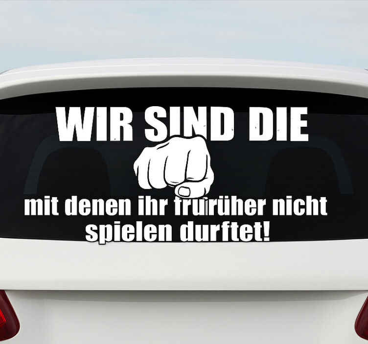 Autoaufkleber wir sind die besten - TenStickers