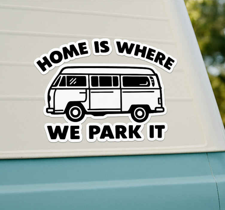 Hayvan çıkartması - evimiz park ettiğimiz yerdir - TenStickers