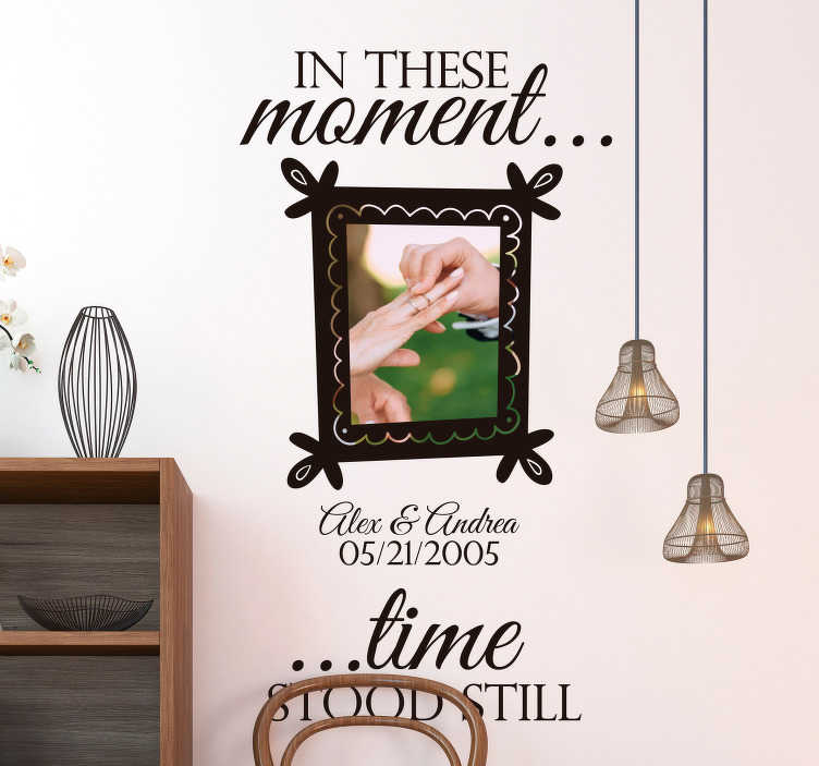 time stopped frame decal TenStickers