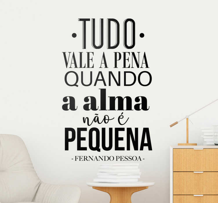 Autocolantes quarto de dormir tudo vale a pena - TenStickers