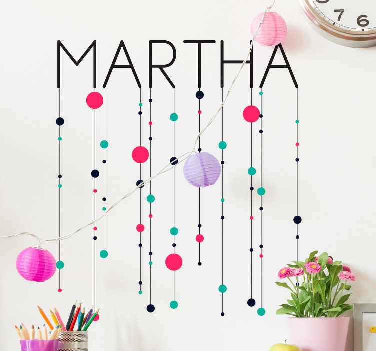 Sticker Maison Motifs Cercles