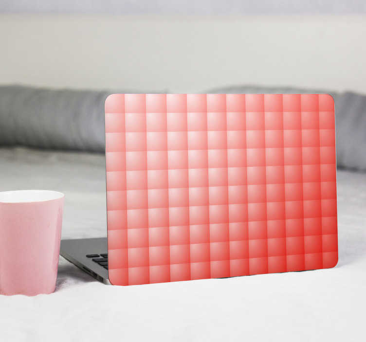 Sticker Ordinateur Portable Carrés texture