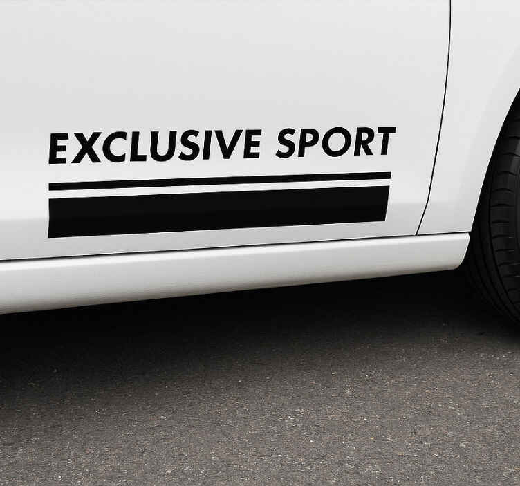 Pegatina coche cinturones deportivos exclusivos - TenVinilo