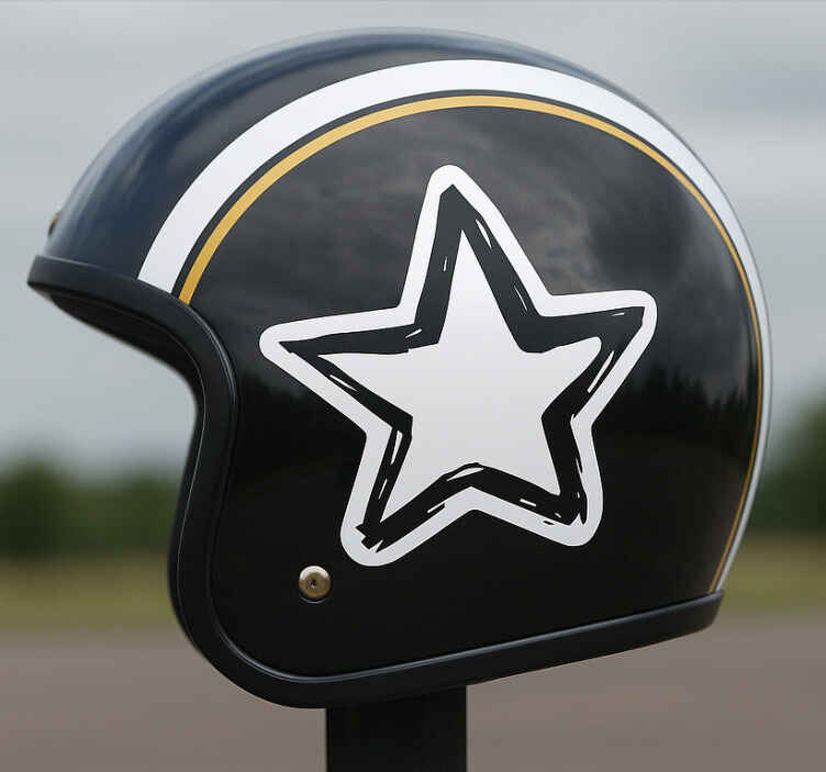 Motorcycle decal punk rocker graphics - TenStickers