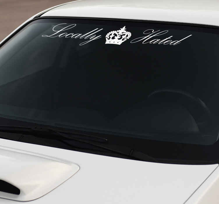 Pegatina coche banner para ventana del coche - TenVinilo