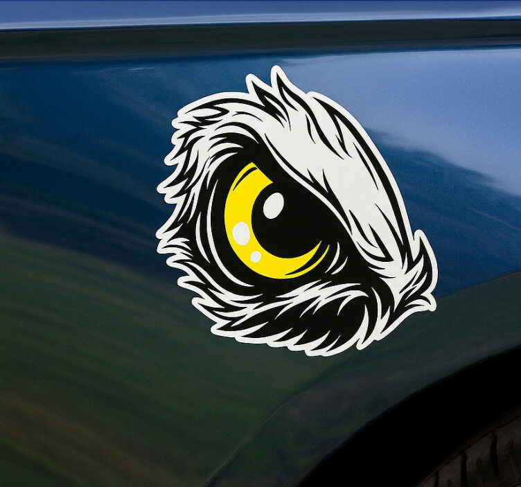 Pegatina coche diseño ojo de Águila - TenVinilo