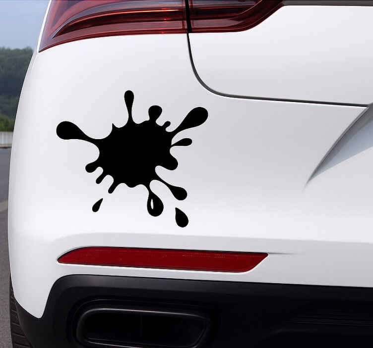 Autocollant voiture design de dos - TenStickers