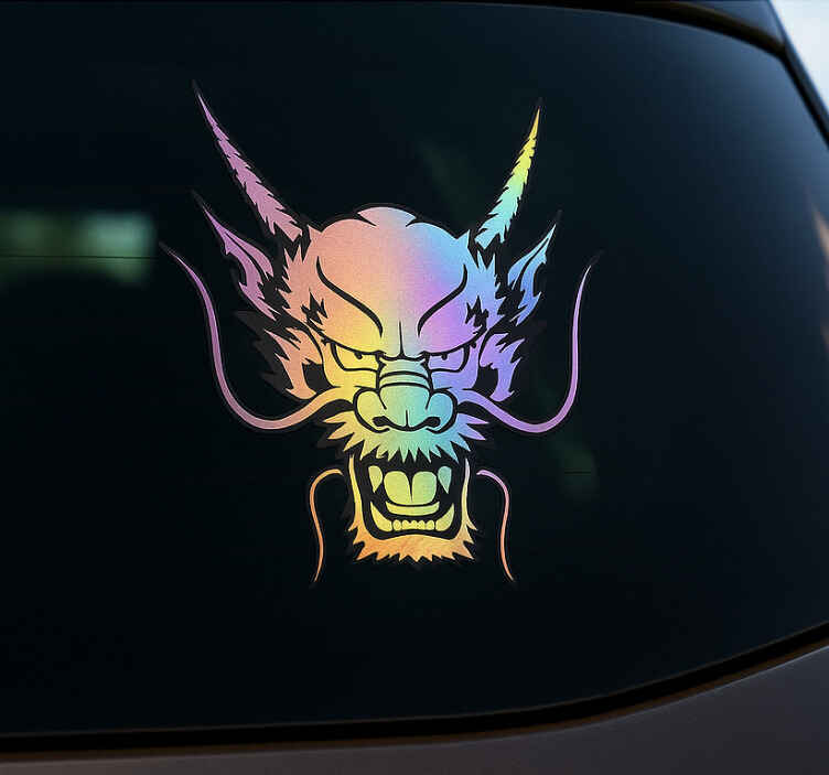 Pegatina coche diseño multicolor - TenVinilo