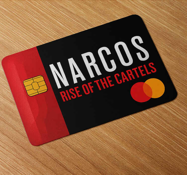 Autocolante de carduri de credit narcos mastercard - TenStickers
