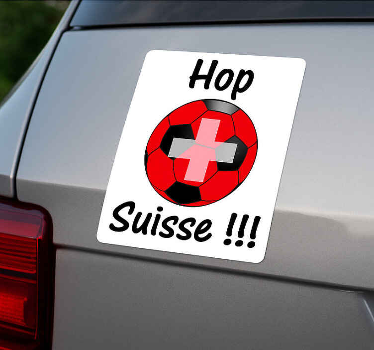 Autoaufkleber hop schweiz! - TenStickers