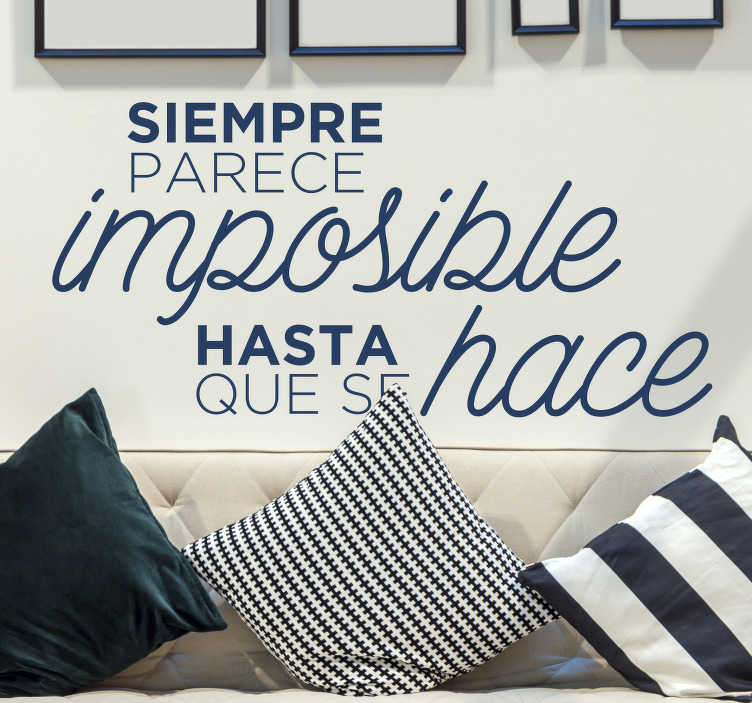 Vinilo Adhesivo Para Pared Decorativo Cuando Nada Es Seguro