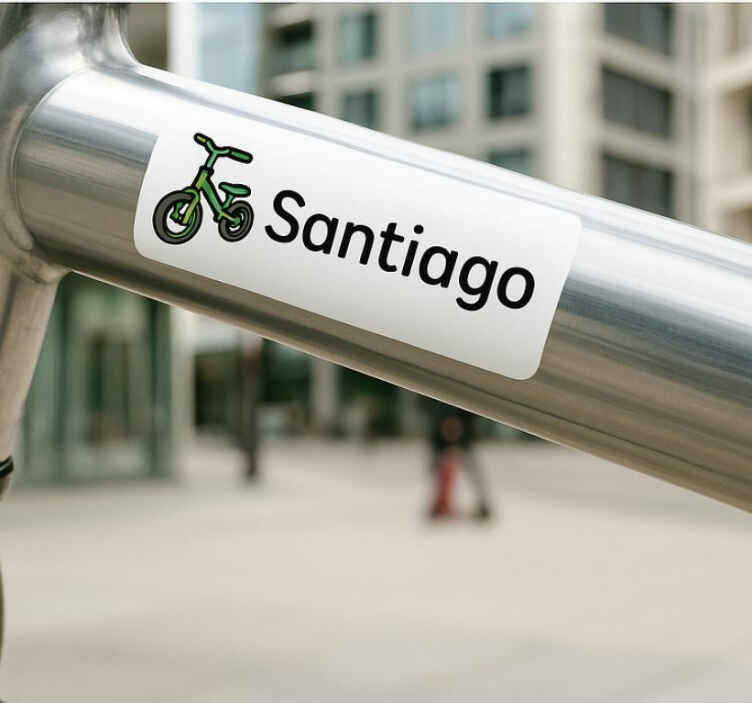 Bike sticker owner identification decal - TenStickers