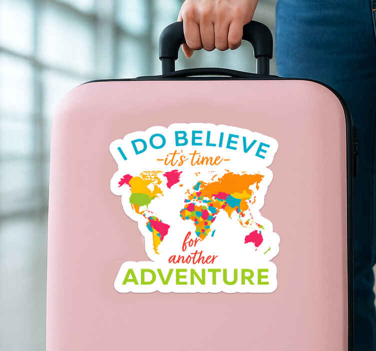 Time for adventure wall sticker - TenStickers