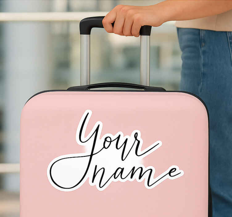 Wall sticker elegant font custom name - TenStickers