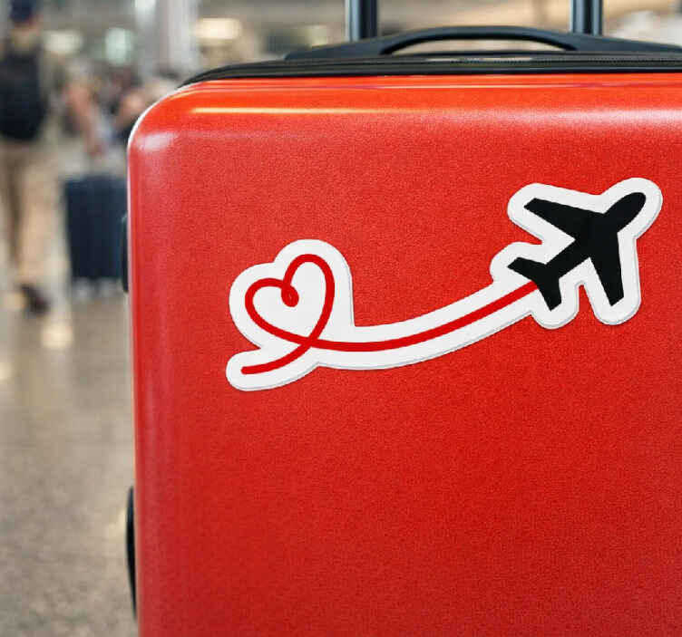 Love to travel wall sticker - TenStickers