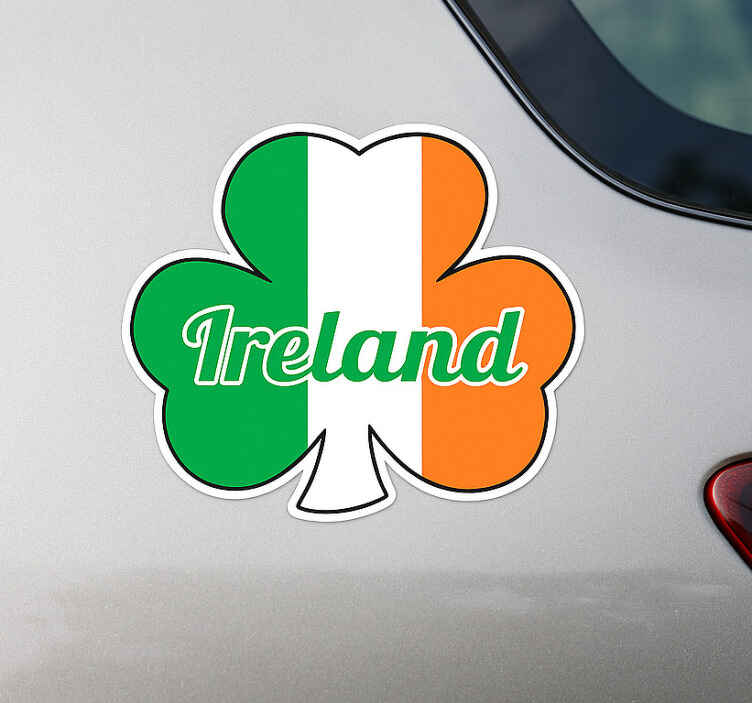 Car sticker Irish flag - TenStickers