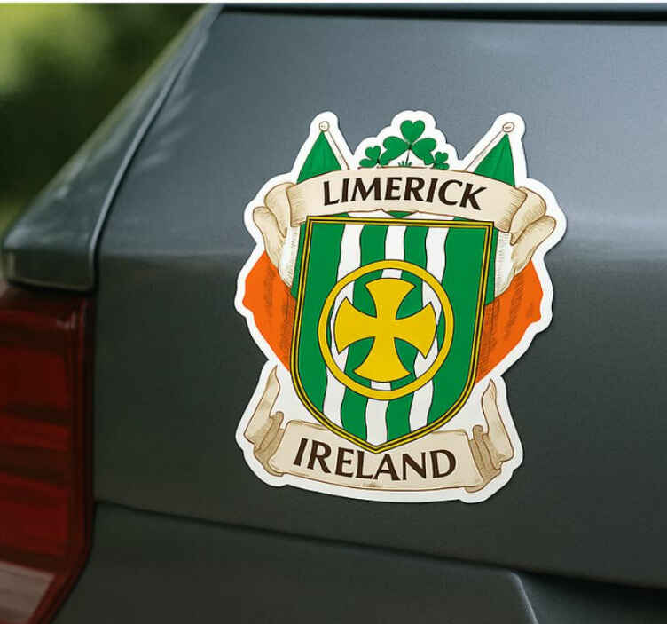 Car sticker with a humorous twist on life - TenStickers