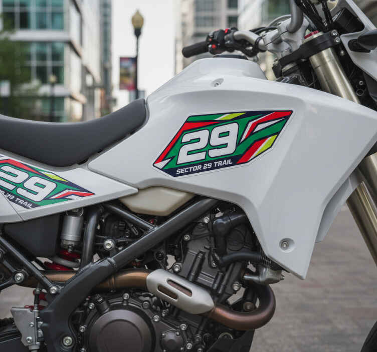 Motorcycle decal sector 29 trail - TenStickers