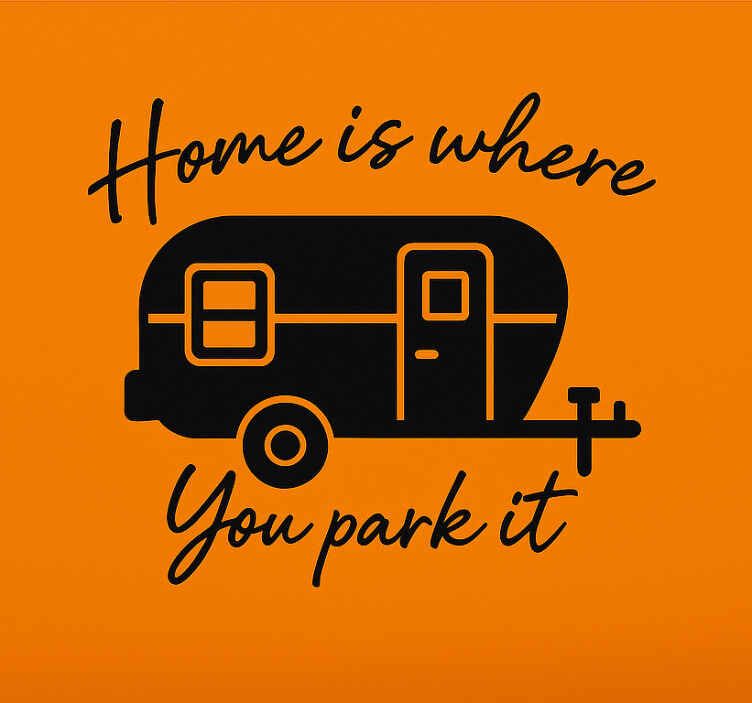 Camper decal sweet home camper - TenStickers