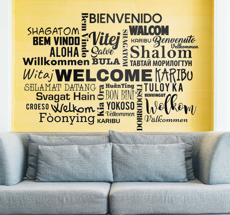 Bienvenida Quote Vinyl Wall Art Sticker Decal Mural Bedroom 