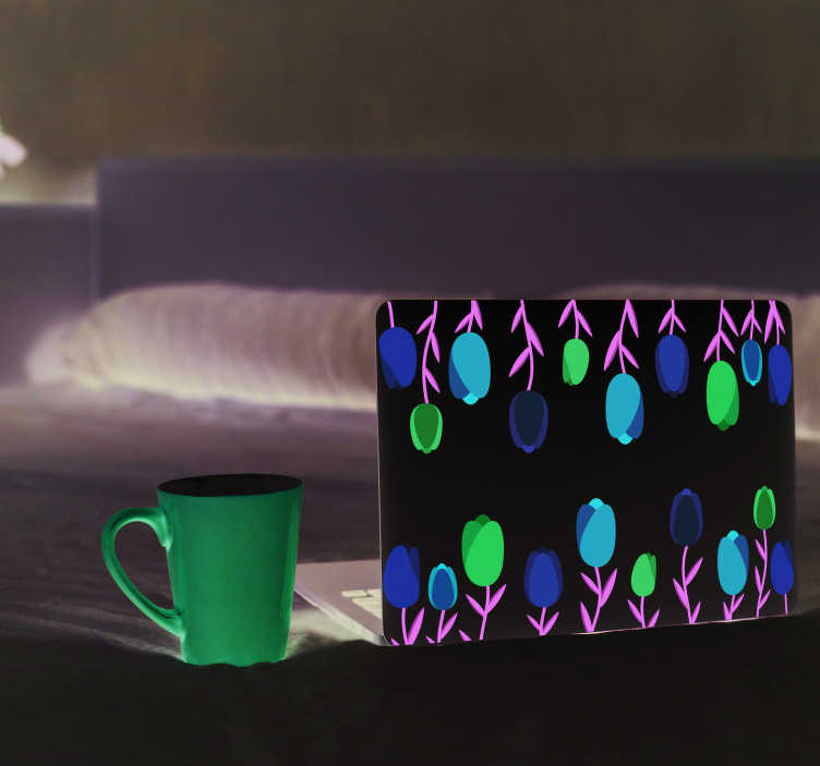 Sticker Ordinateur Portable Tulipes