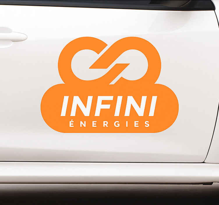 Pegatina personalizada para coche logo - TenVinilo