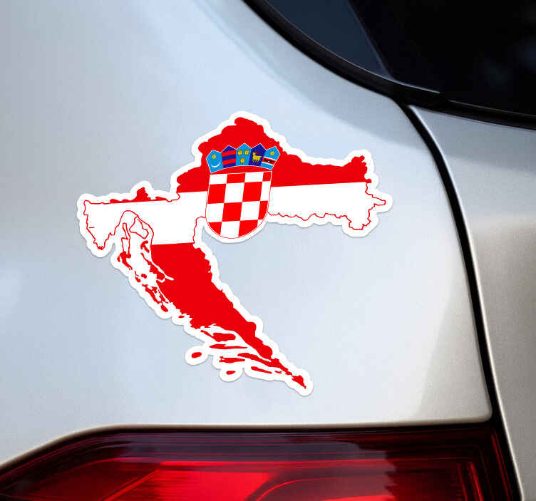 Naljepnice životinje hrvatska karta - TenStickers