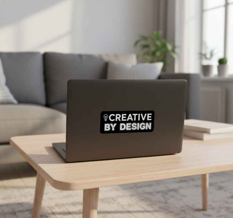 Sticker ordinateur déclaration designer graphique - TenStickers
