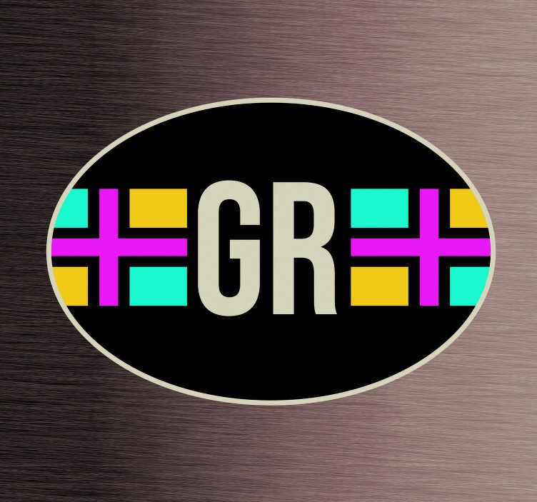 Auto stickers vlag Groningen - TenStickers
