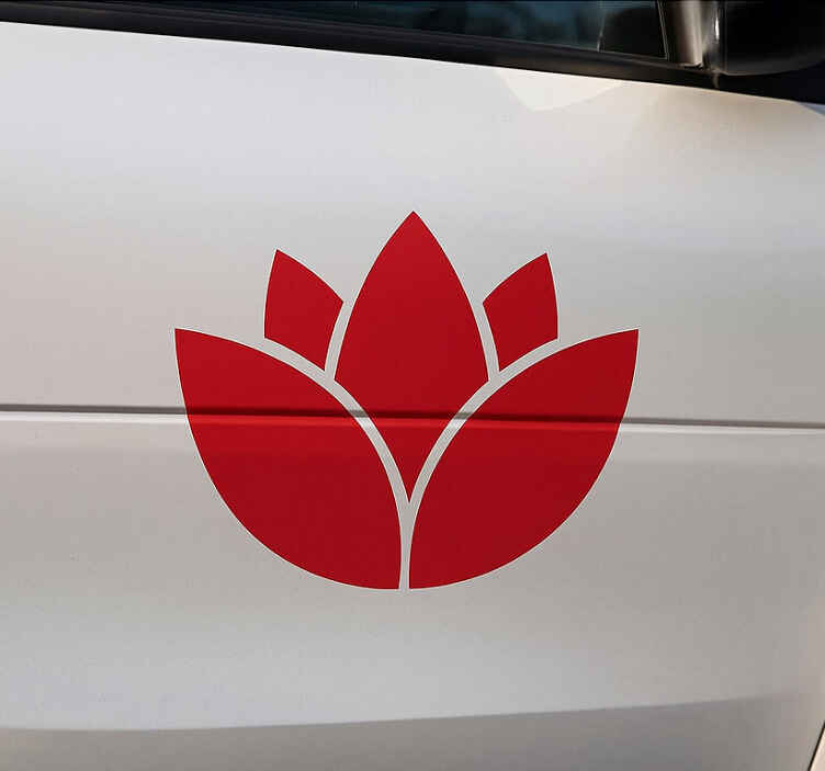 Vinilo diseño de coche loto rojo - TenVinilo