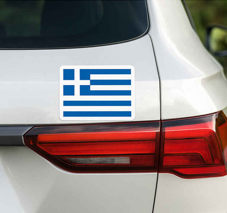 Αυτοκόλλητα τοίχου ζώα της ζούγκλας Ελληνική Σημαία - TenStickers