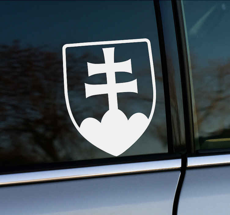 Nálepka na auto sk silueta - Tenstickers