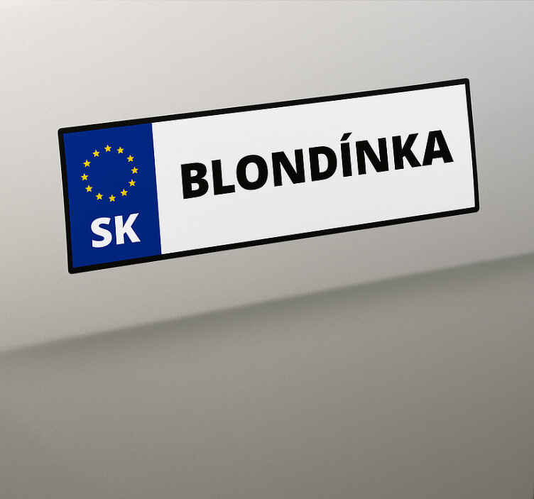 Nálepka na auto blondínka - Tenstickers