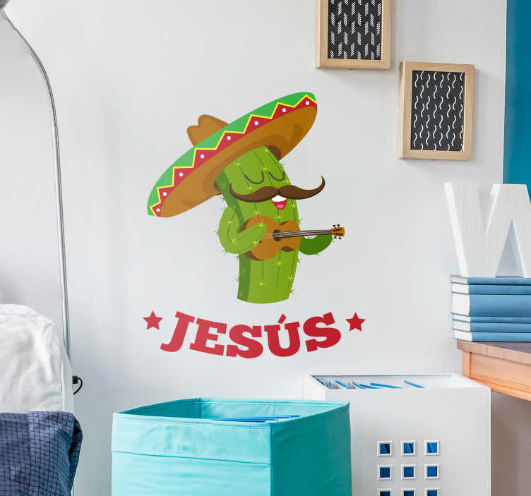 Vinilo pared Cactus infantil - TenVinilo