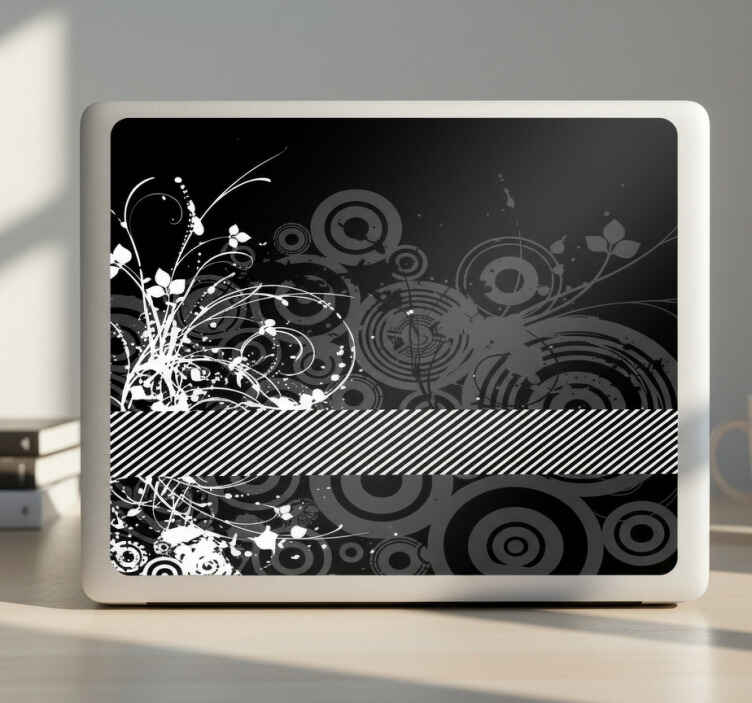 Autocolant pentru laptop overlay artistic modern - TenStickers